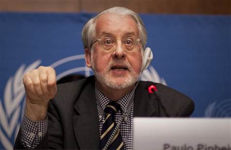 THE UN HUMAN RIGHTS REPORT ON SYRIA / Anja Niedringhaus - AP